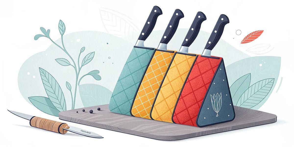 Lot de 10 Couteaux de Cuisine Japonais MOSFiATA graphic