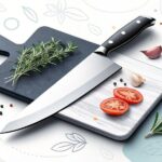 Plys Couteau de Cuisine Damas allie élégance et performance avec sa lame en acier Damas