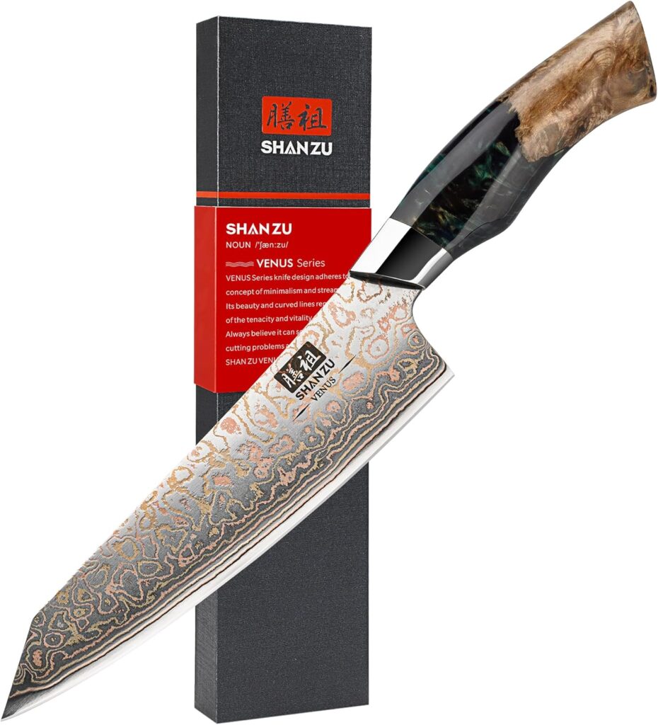 SHAN ZU Couteau de Chef Damas 20cm