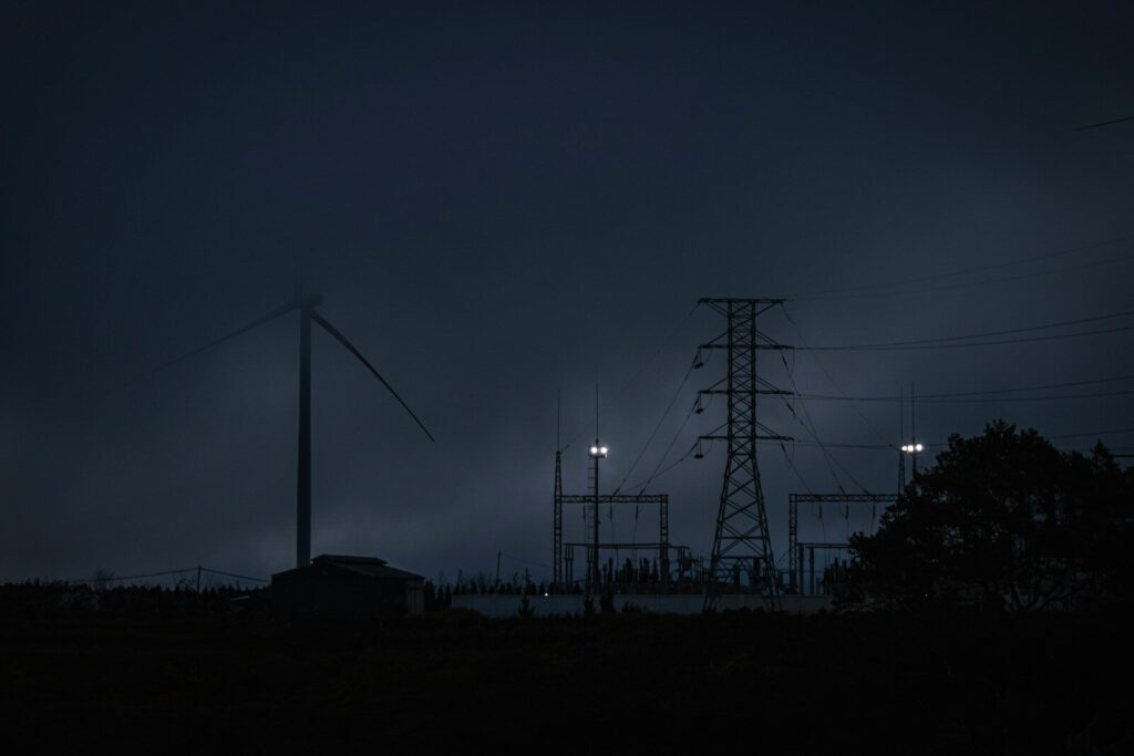 Blackout électrique dans la nuit