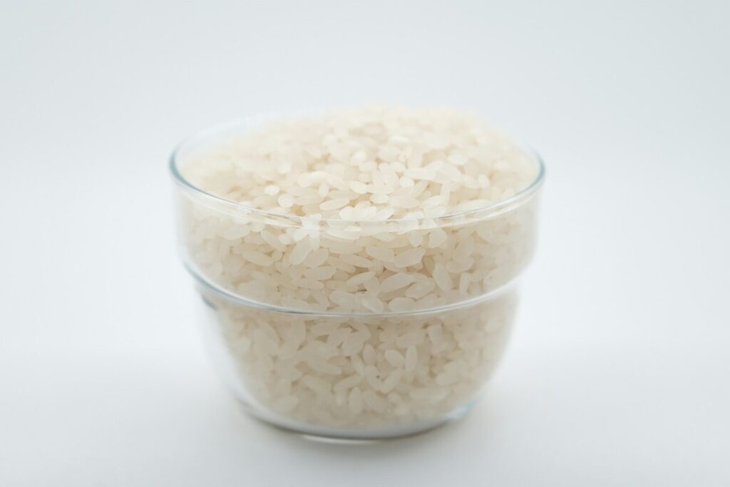 Riz blanc sec — conservation jusqu'à 5 ans en bocal hermétique