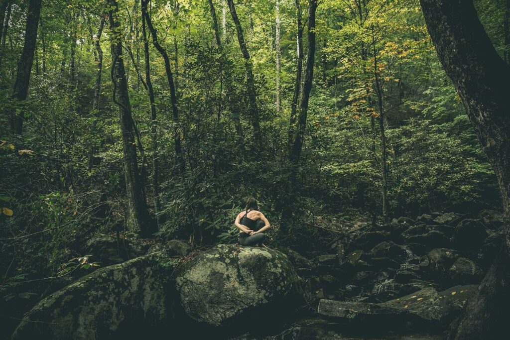 Technique de respiration en forêt pour gérer le stress aigu en survie