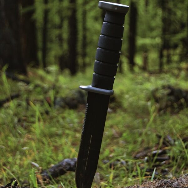 Couteau à lame fixe pour la survie et le bushcraft en plein air