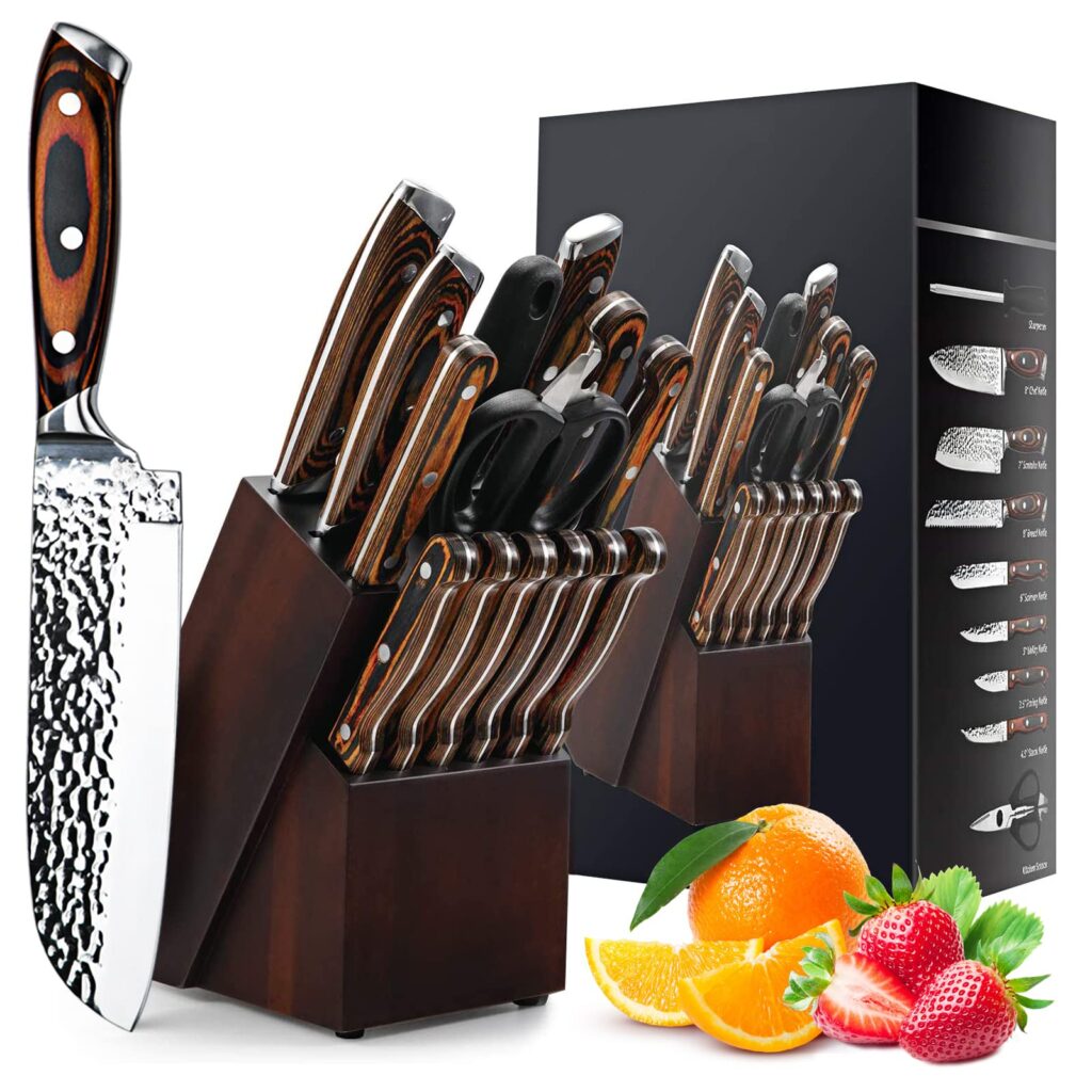 Couteaux de Cuisine Japonais Professionnels 15 Pièces