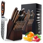 Couteaux de Cuisine Japonais Professionnels 15 Pièces