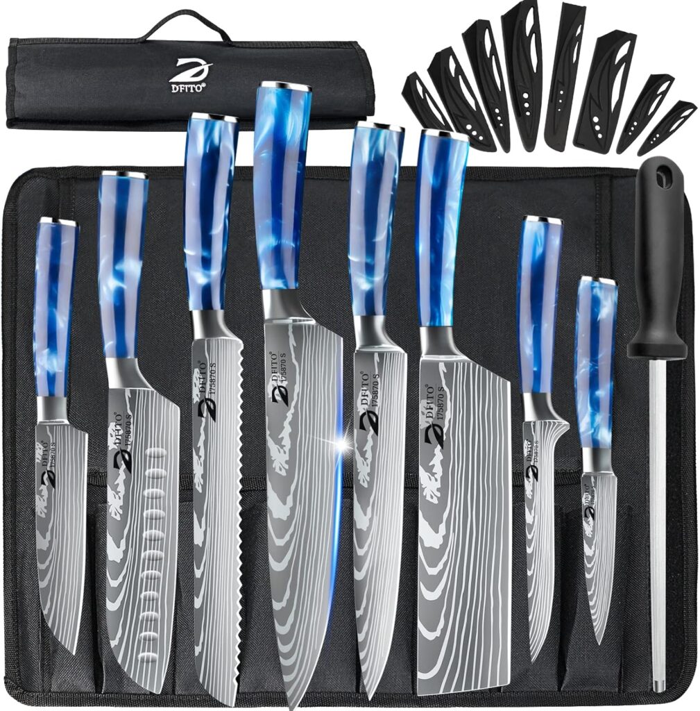 Dfito Set 8 Couteaux de Cuisine